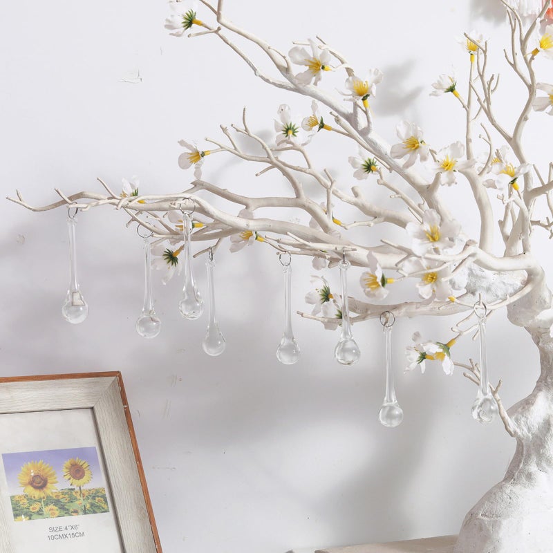 LONGWIN 20pcs 3inch Crystal Teardrop Chandelier Pendant Parts Wedding Party Christmas Tree Decorations Ornaments - Image 4